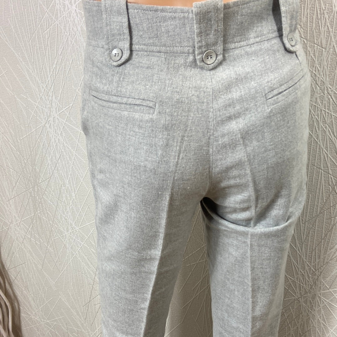 Pantalon habillé haut de gamme pour femme en laine grise Tabala Paris