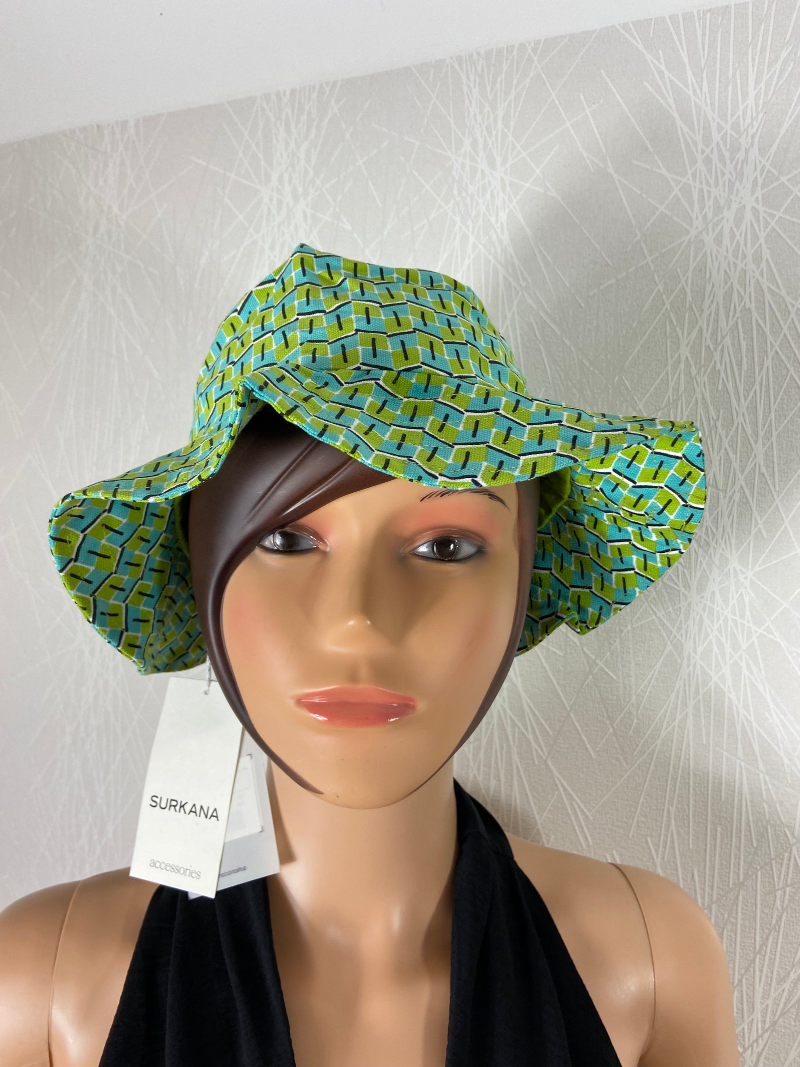 Chapeau bob coton femme style vintage 70's  Surkana