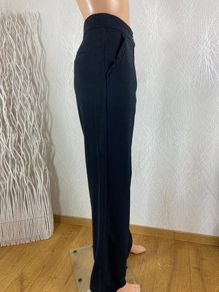 Pantalon noir habillé taille haute coupe droite La Petite Étoile