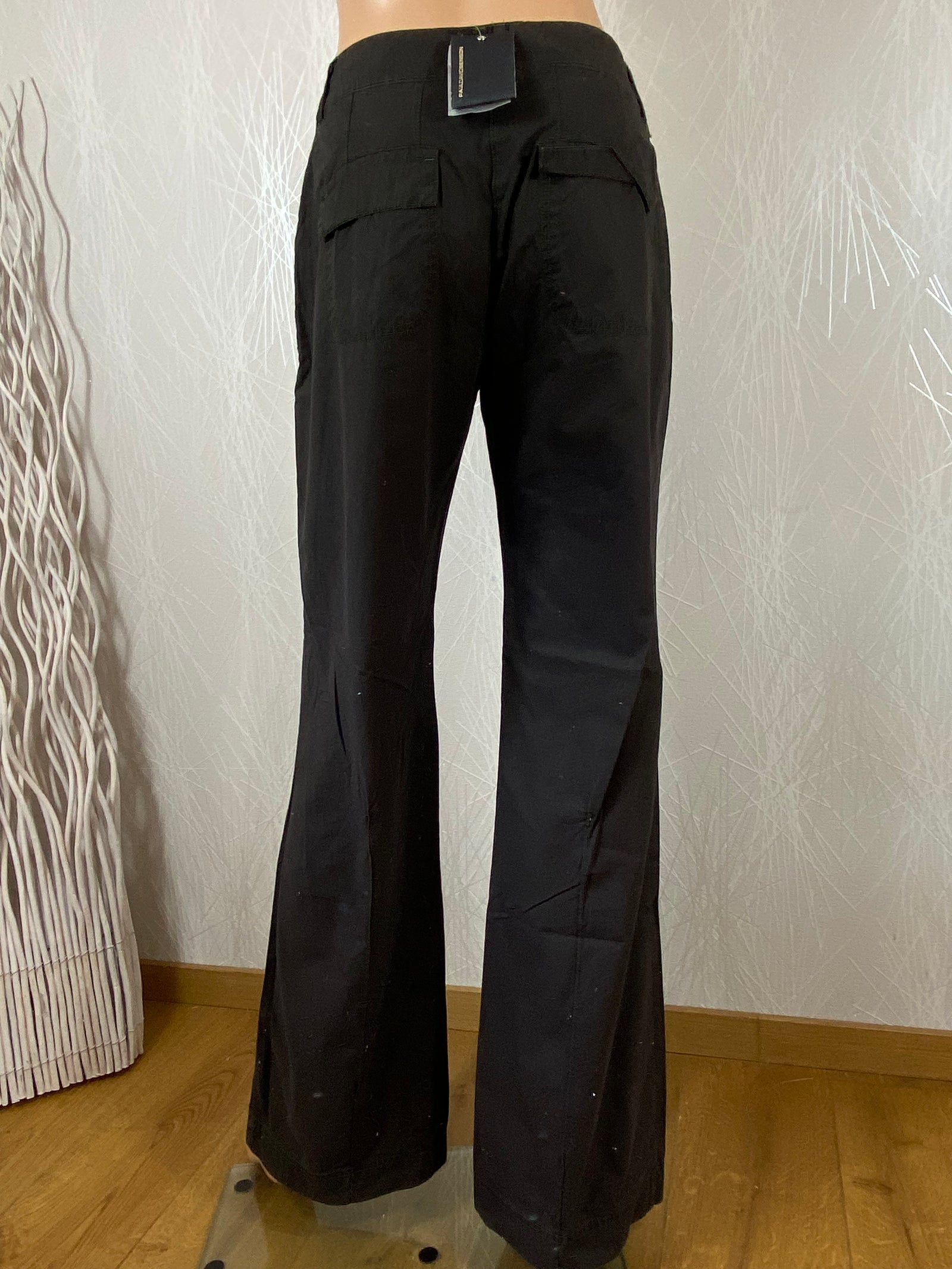 Pantalon marron toile légère coupe droite 100% coton Paul David Benson