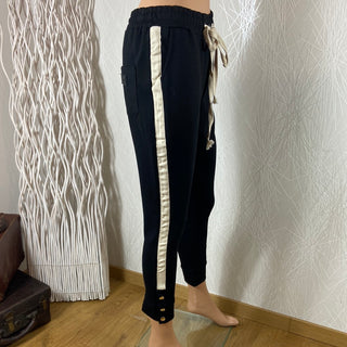 Pantalon détente femme taille haute élastique coupe slim Uniplay