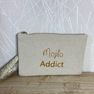 Petite pochette argentée dorée Mojito Addict Mila