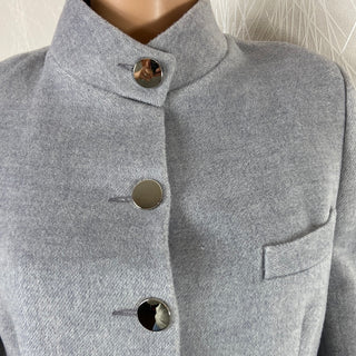 Manteau de créateur en laine doublée col montant Tabala Paris