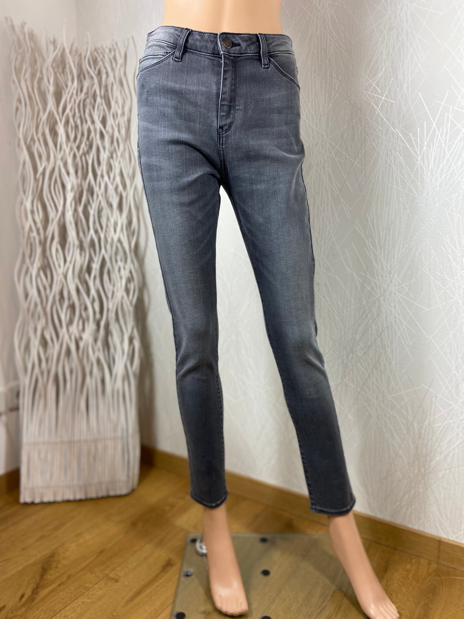 Jeans taille haute coupe skinny Acquaverde