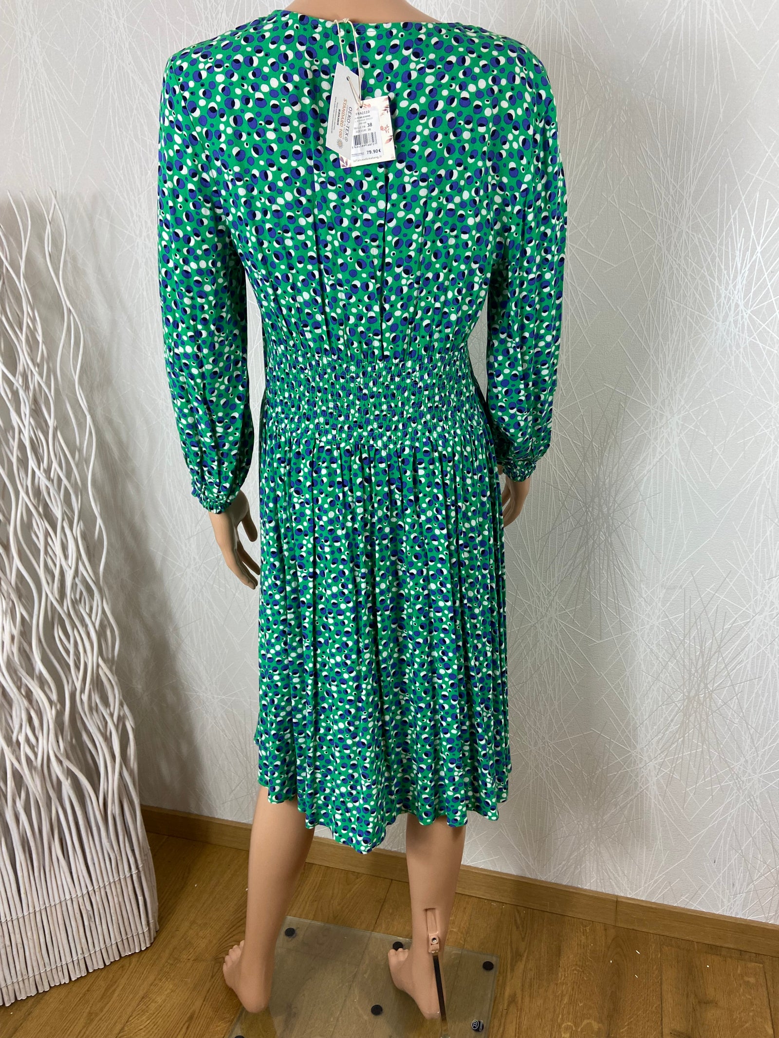 Robe verte manches longues La Fiancée du Mékong