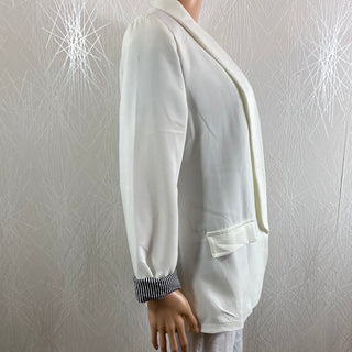 Veste femme doublée blanche manches retroussables New Collection