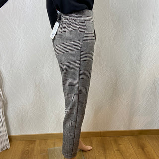 Pantalon à carreaux taille haute élastique modèle Byrowan Regular Pant B.Young