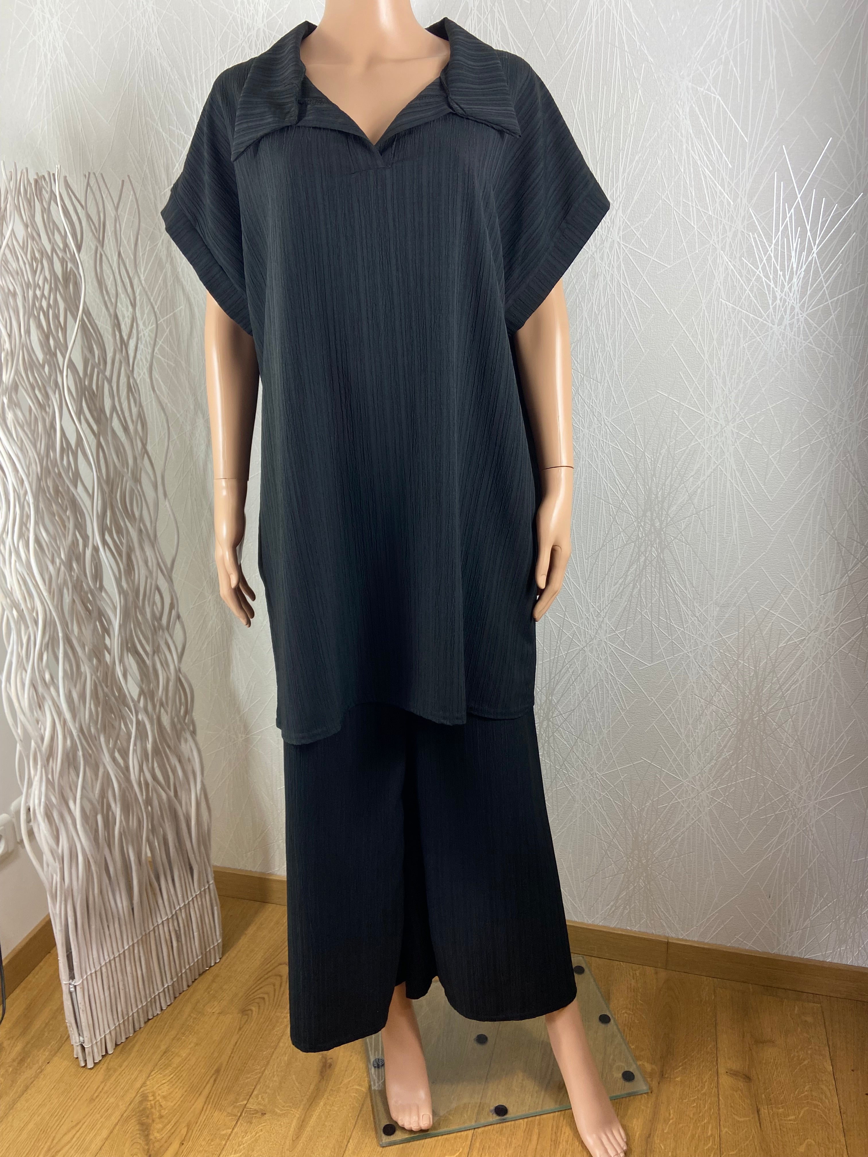 Ensemble tunique pantalon leger fluide