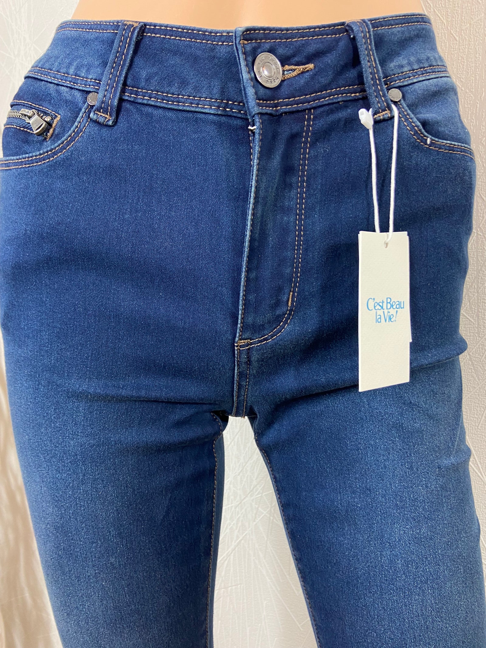 Jeans stretch coupe slim C'est beau la Vie
