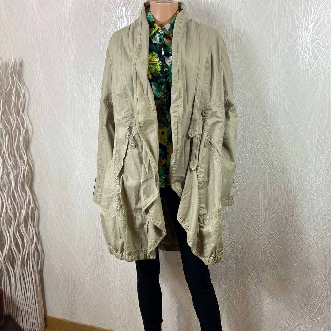 Manteau leger femme kaki clair Hep Offre Unique