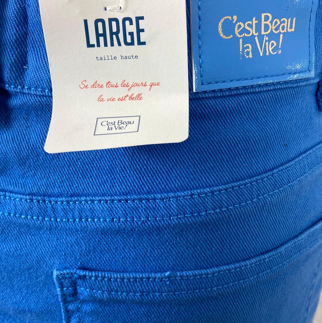 Pantalon coton coupe large taille haute Charlie C’est Beau La Vie - Offre-Unique