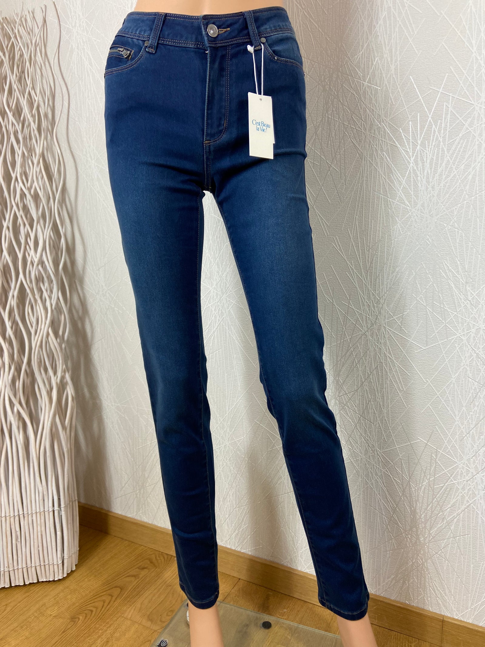 Jeans stretch coupe slim C'est beau la Vie