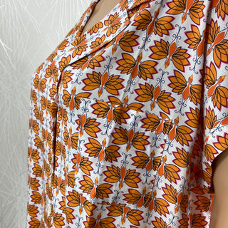 Chemise femme manches courtes motif vintage Surkana