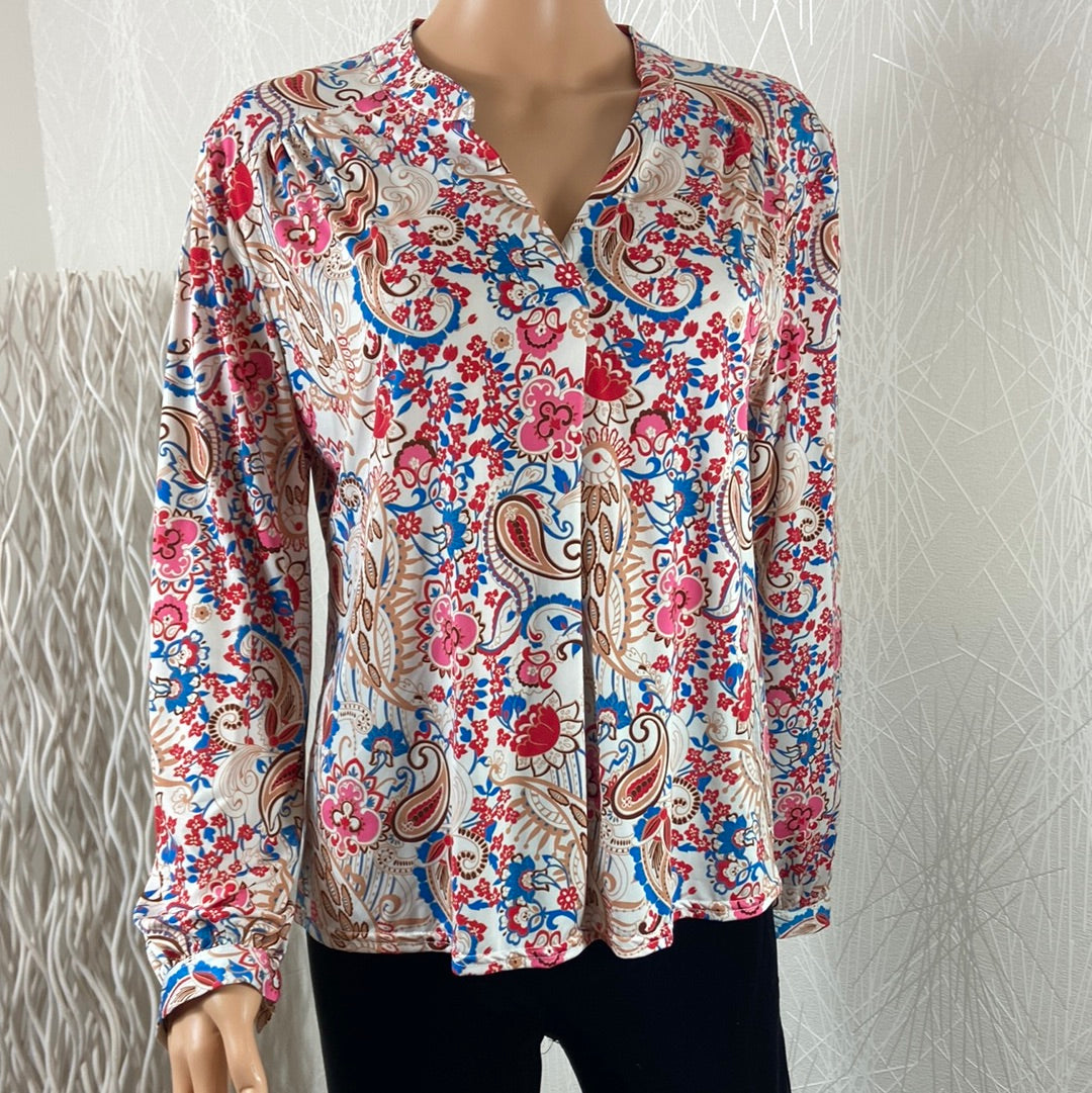 Blouse motif cachemire le singe de julie