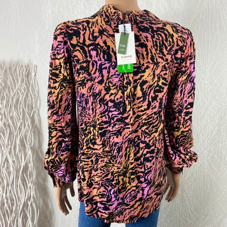 Chemisier bariolé tigre Byjosa Puff Shirt b.young