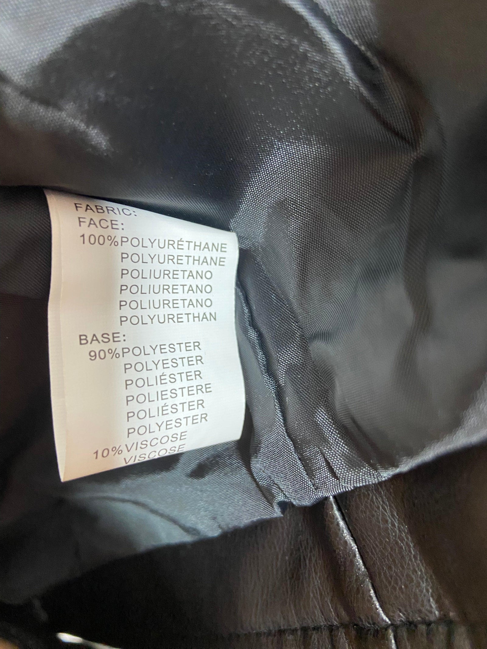 Blouson perfecto noir cuir polyuréthane Cherry Koko - Offre-Unique
