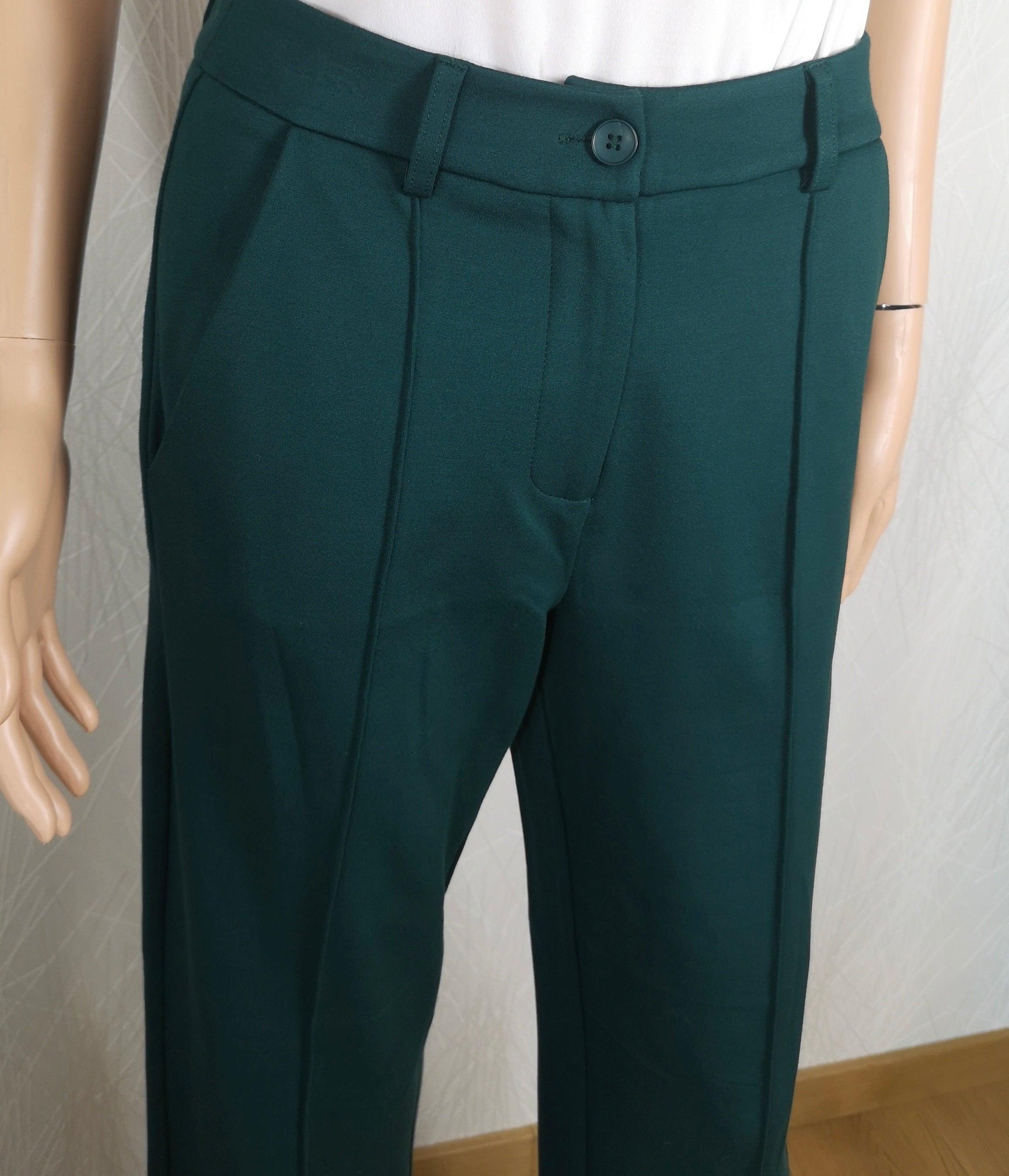 Pantalon vert taille haute Zilch Amsterdam - Offre-Unique