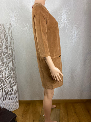 Robe velours Brun camel Esther Who’s That Girl