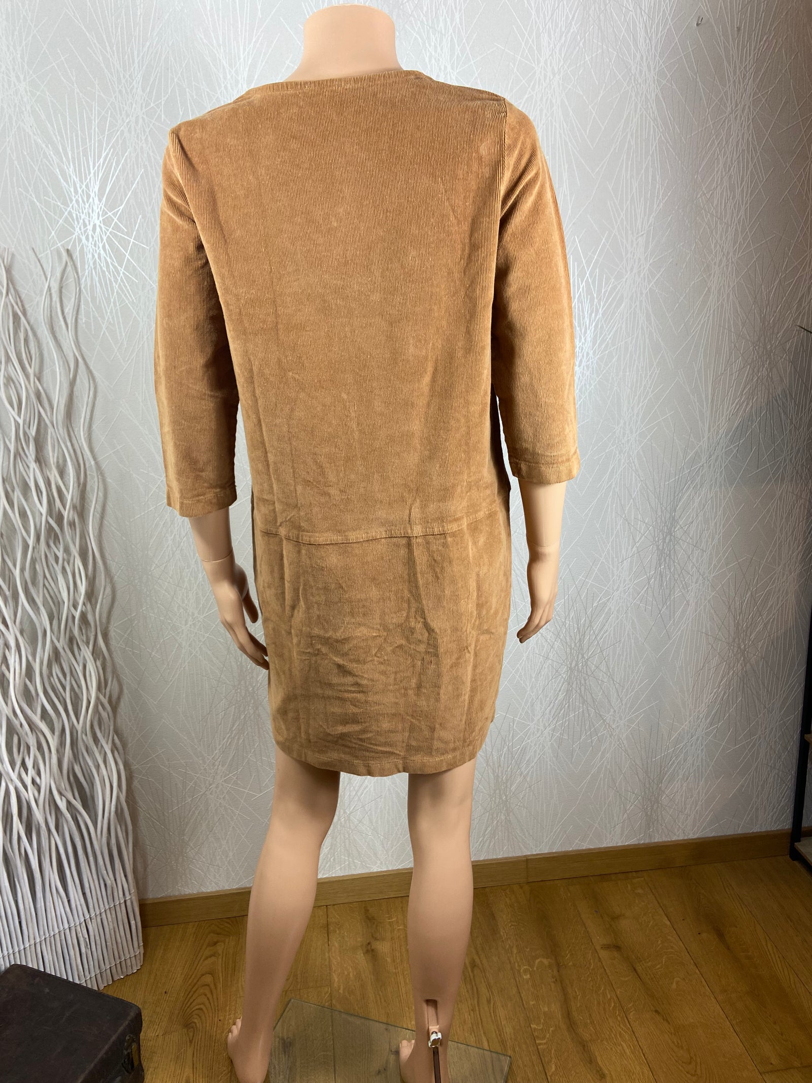 Robe velours Brun camel Esther Who’s That Girl - Offre-Unique
