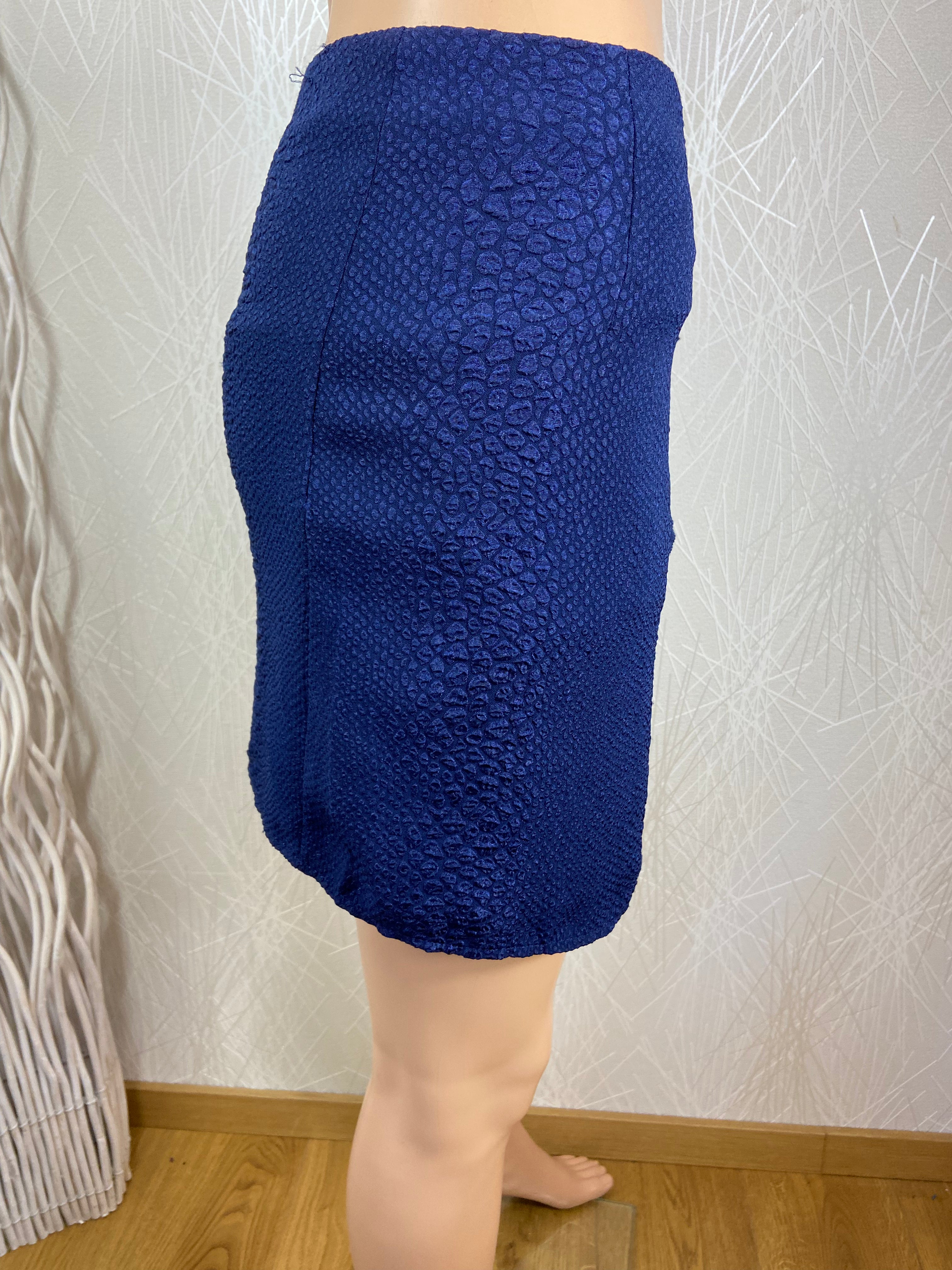 Jupe mini doublée bleue Grace & Mila - Offre-Unique