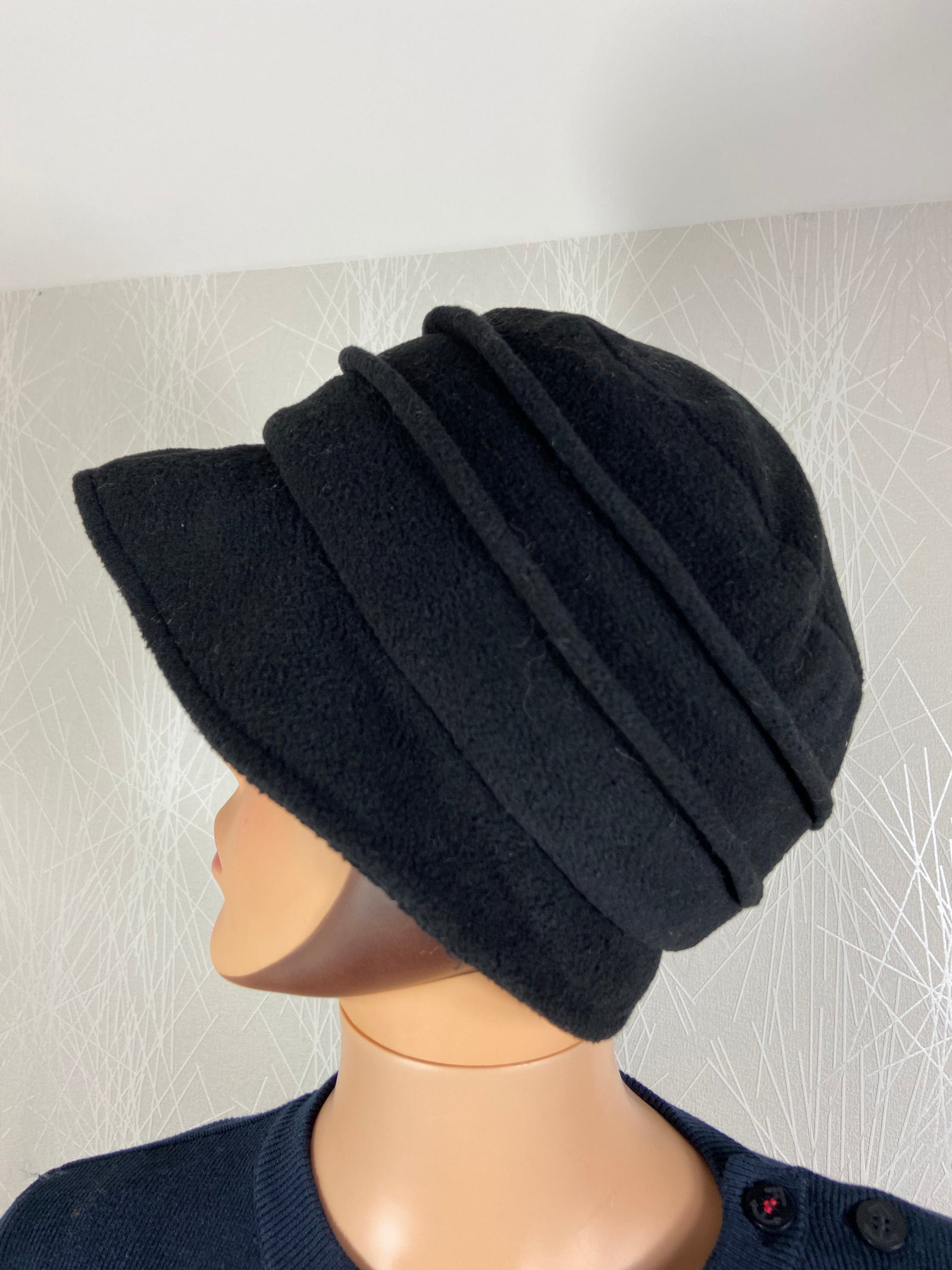 Chapeau cloche doublé noir femme Modissima