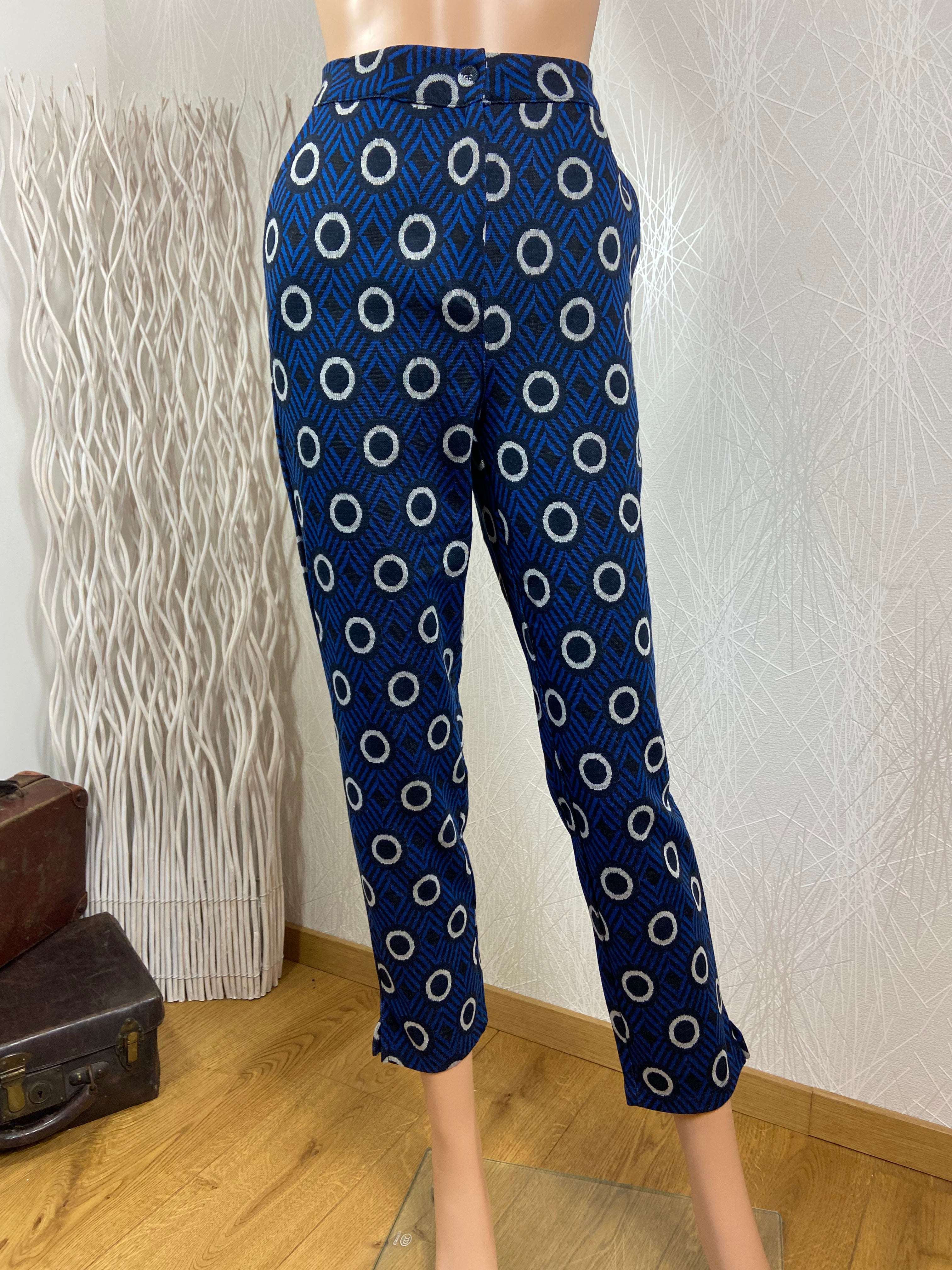 Pantalon bleu à motifs Heike Who’s That Girl