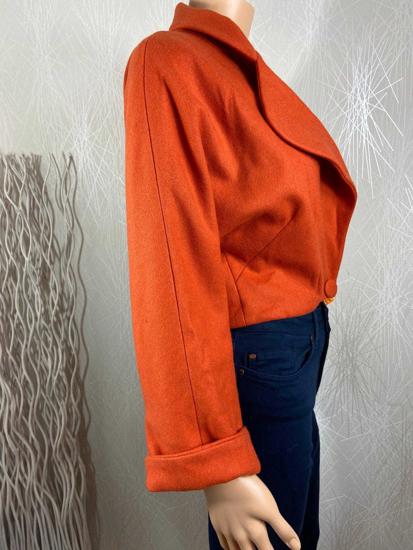 Veste courte orange Von 50 Retro Chic Français