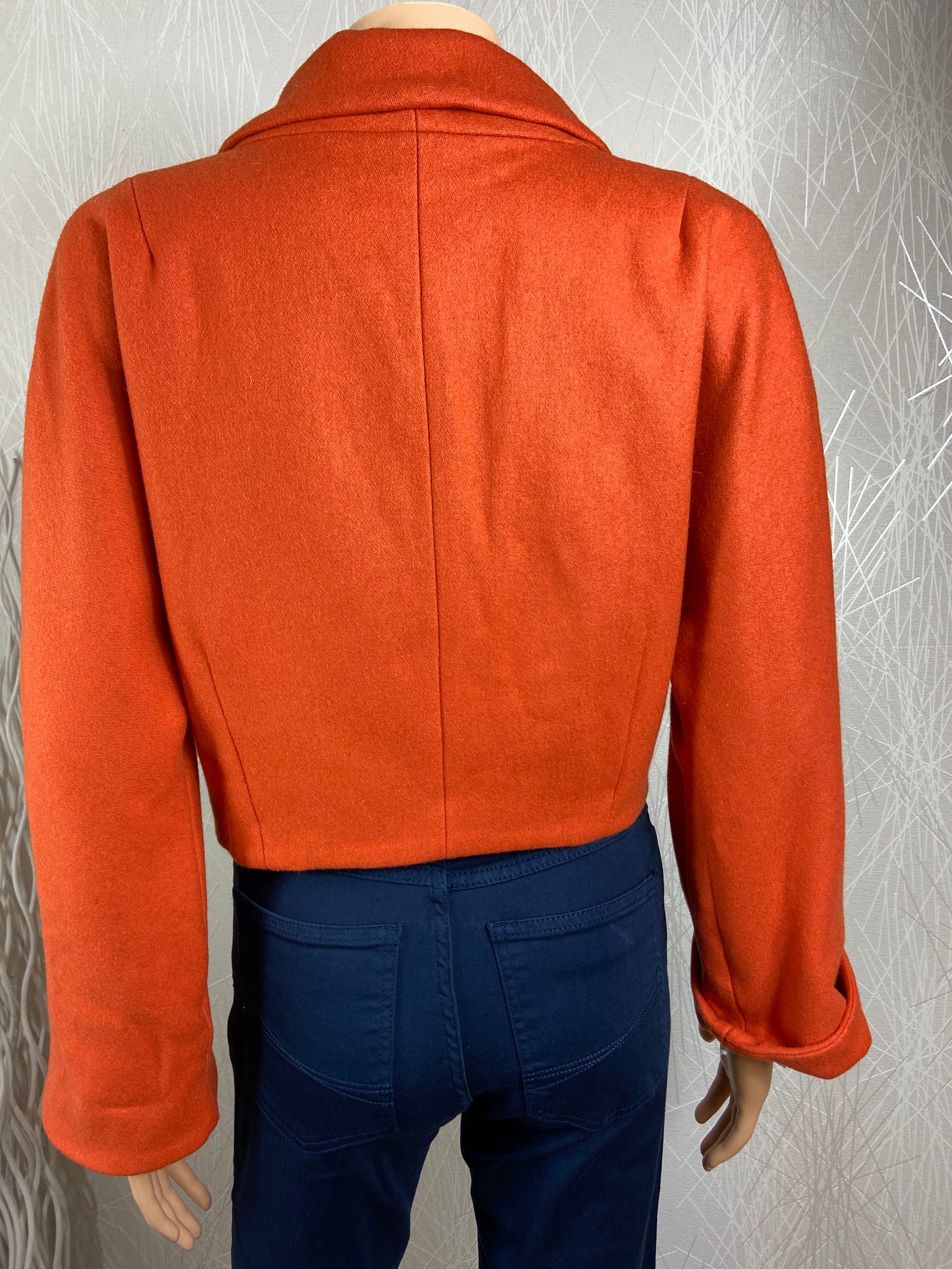 Veste courte orange Von 50 Retro Chic Français