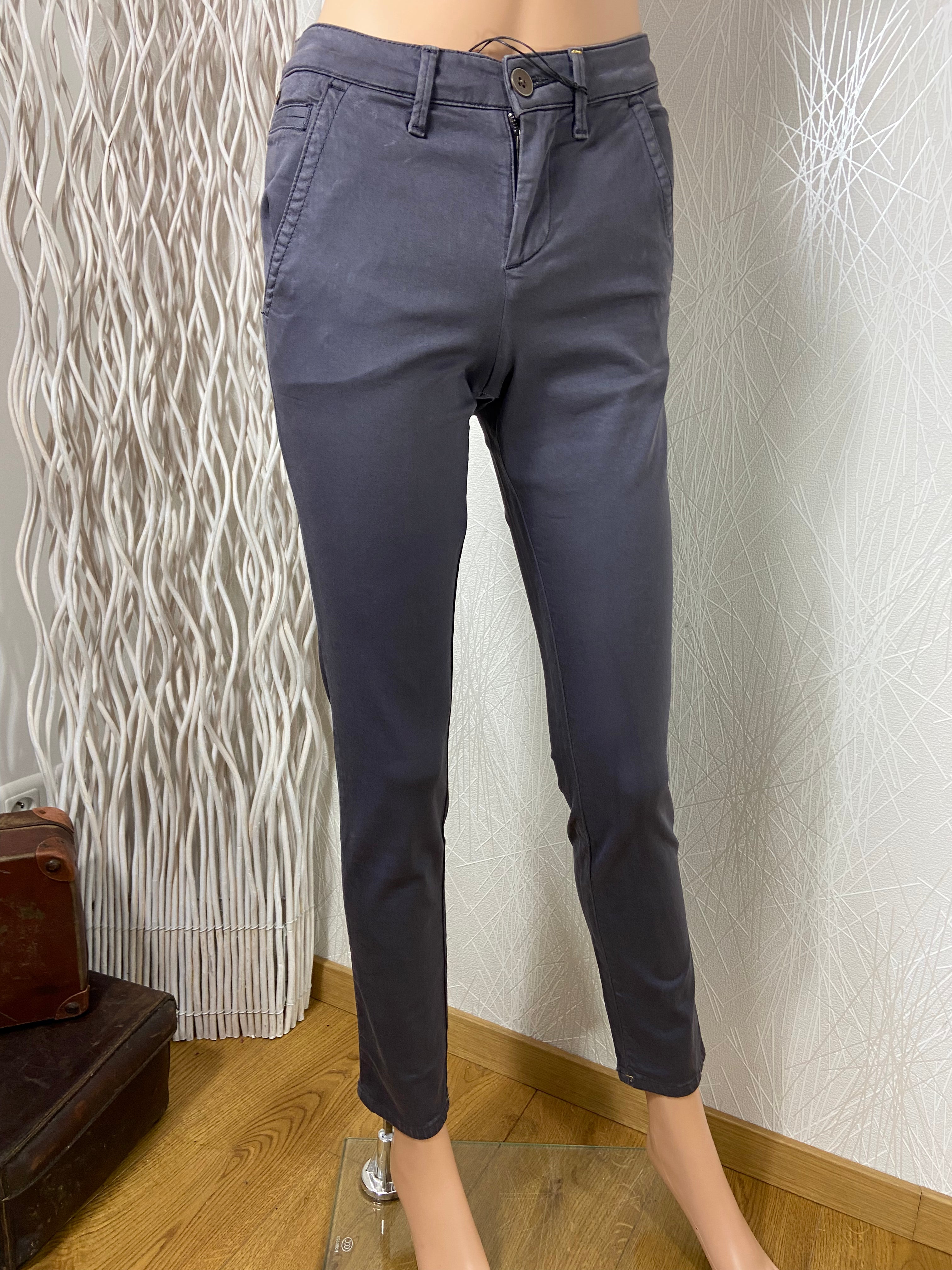 Pantalon coton violet modèle June Chino Red Legend - Offre-Unique