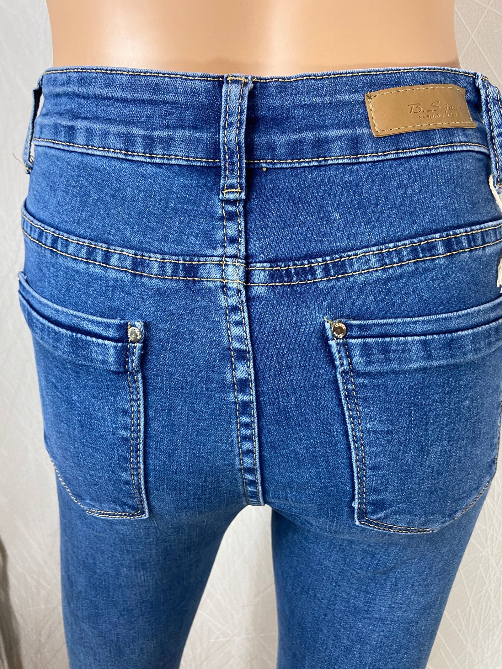 Jeans slim stretch denim bleu bleu BS Jeans