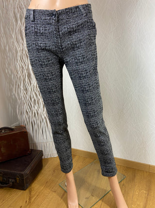 Pantalon rayés stretch femme