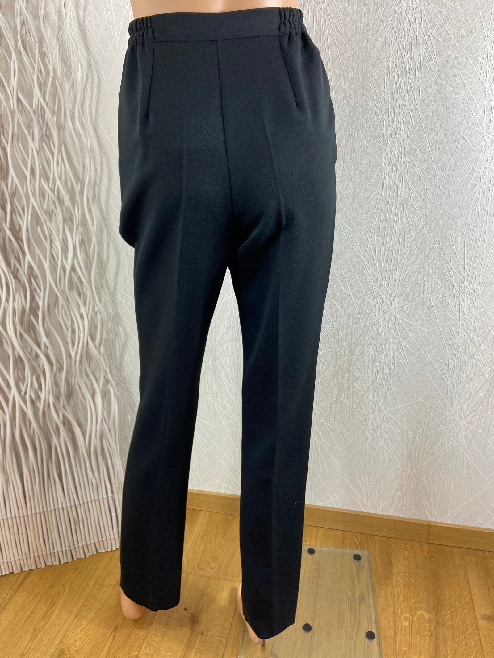 Pantalon femme coupe habillée classique taille haute fabrication française Gévana