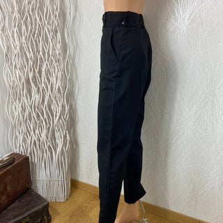 Pantalon noir habillé en laine taille haute Tabala Paris
