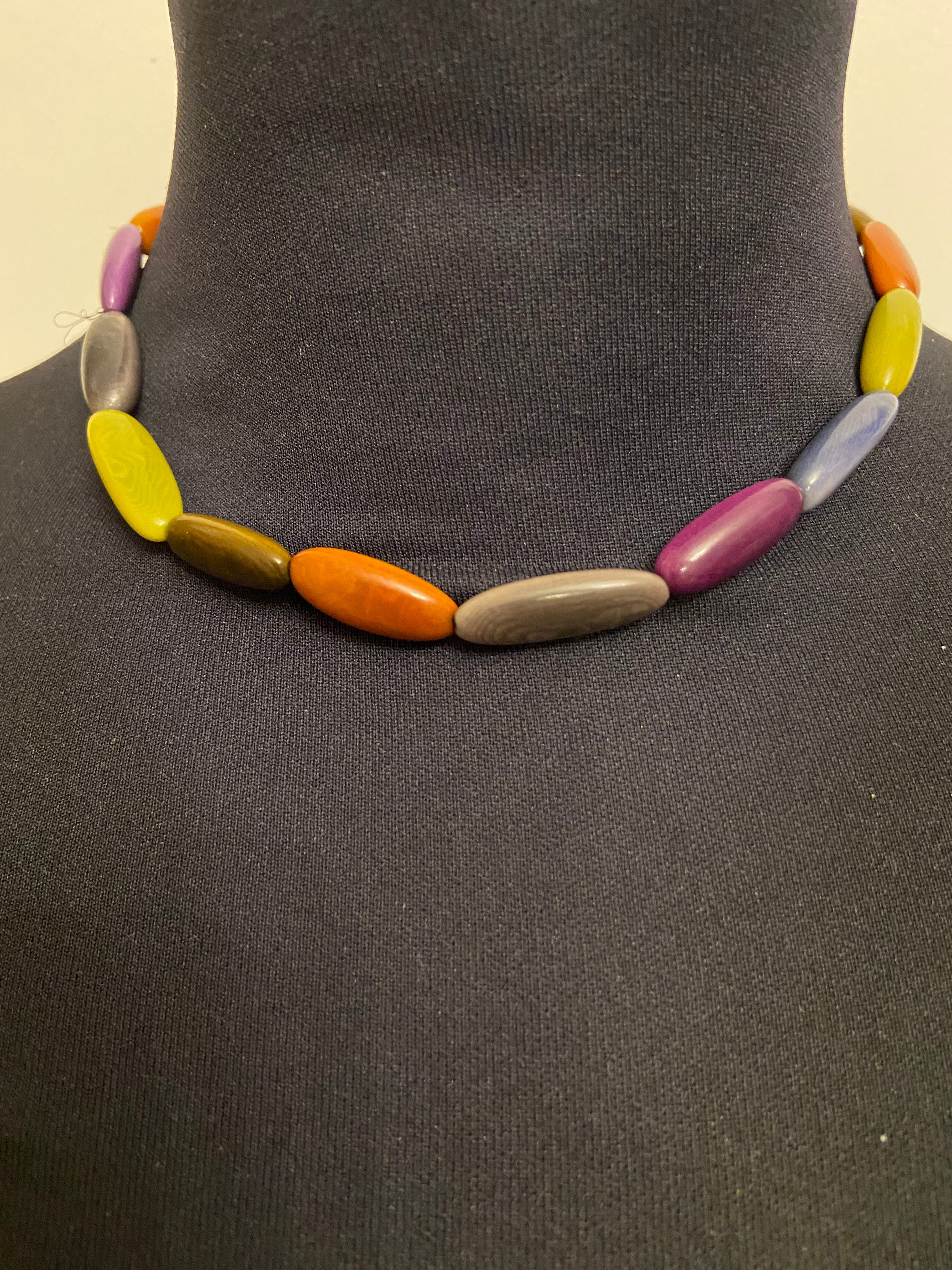 Collier en matière naturelle multicolore Tagua & Co - Offre-Unique