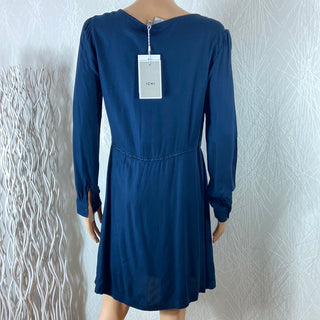 Robe courte bleu marine manches longues Ihcatarine Ichi