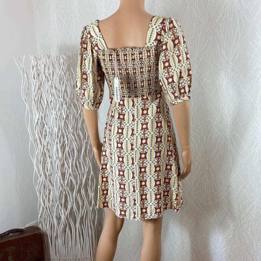 Robe courte smock style vintage 60's Traffic Traffic People - Offre-Unique