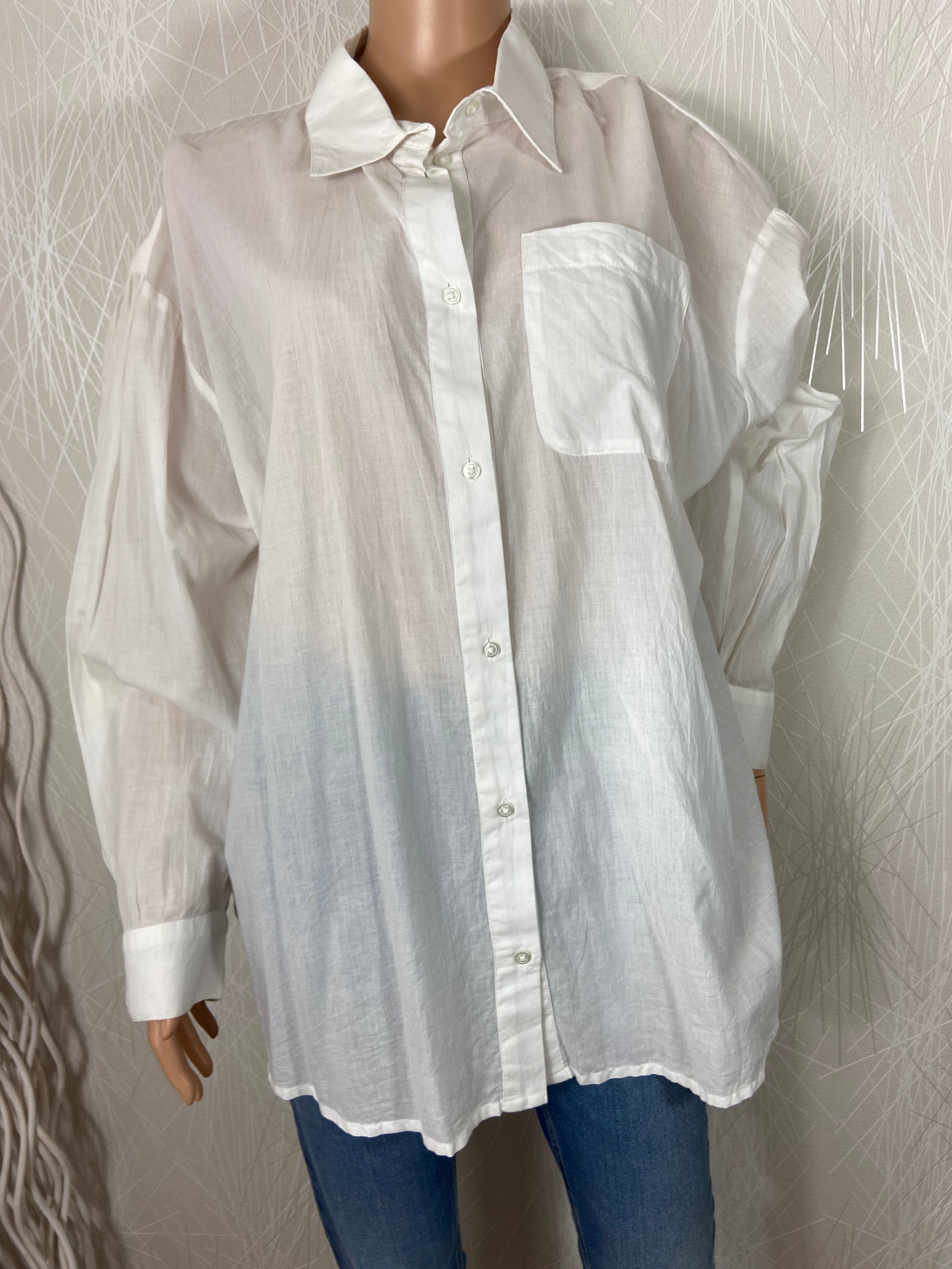 Chemisier blanc léger 100% coton An’ge