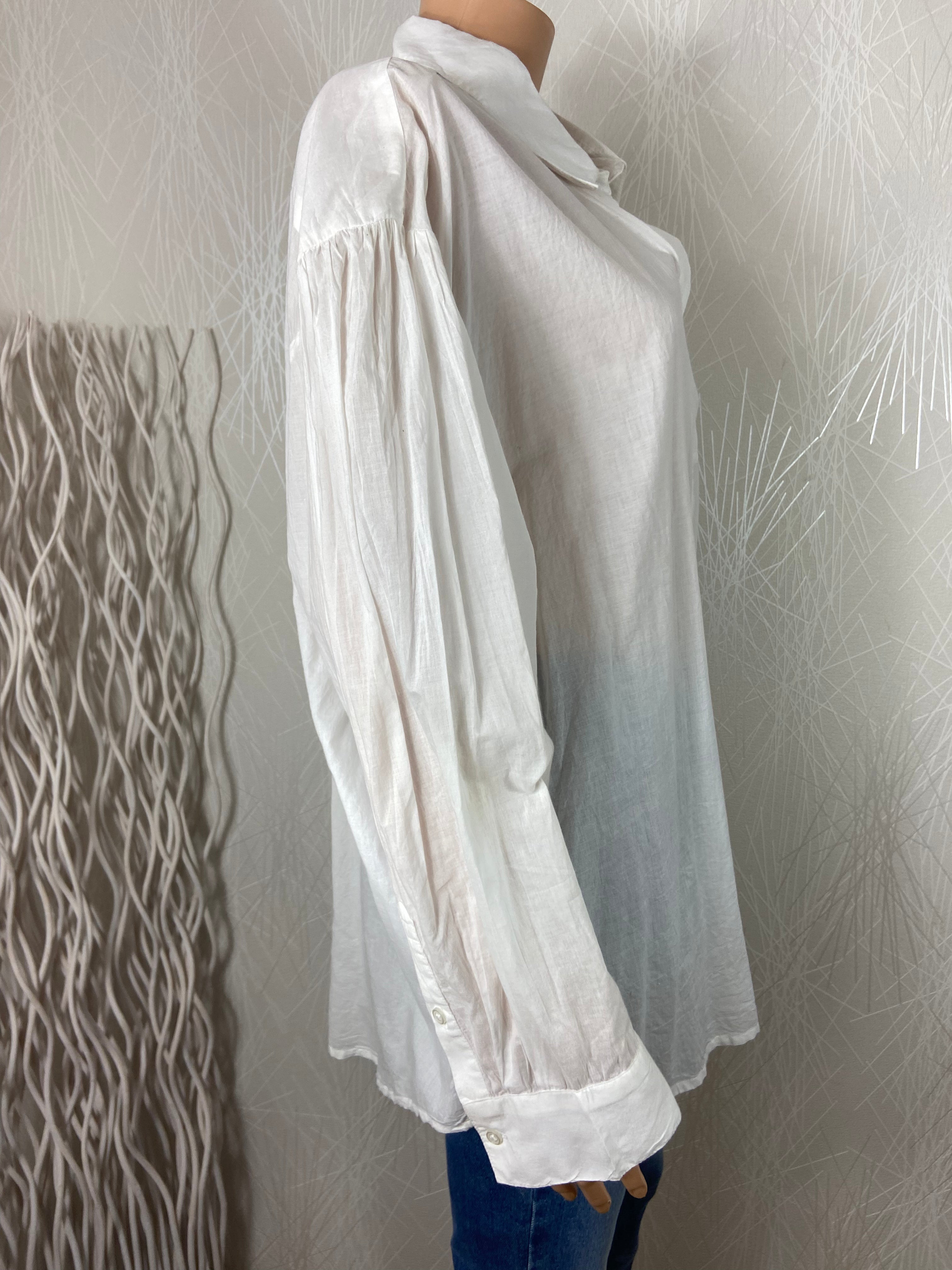 Chemisier blanc léger 100% coton An’ge