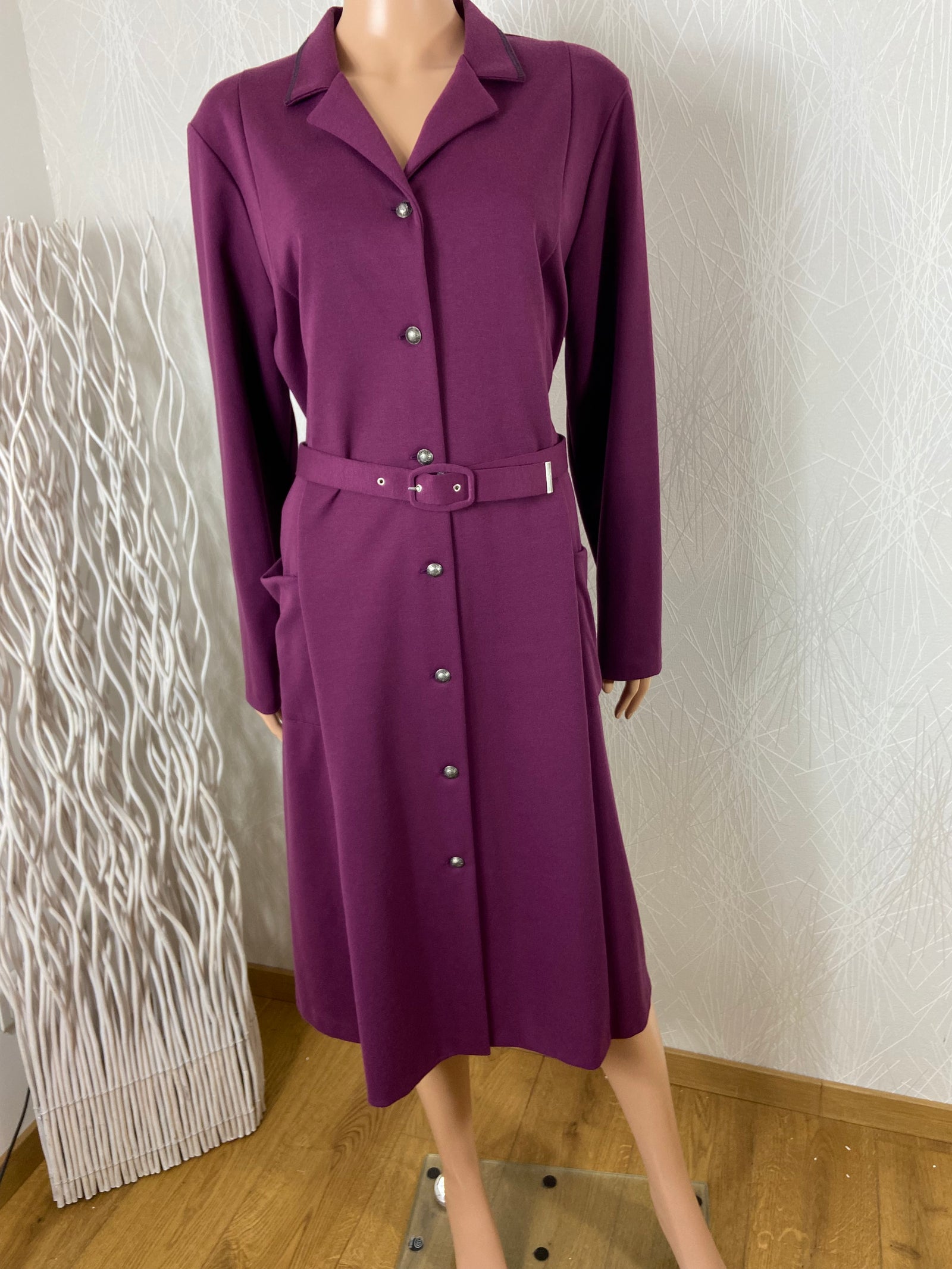 Robe d'hiver bordeaux Gévana