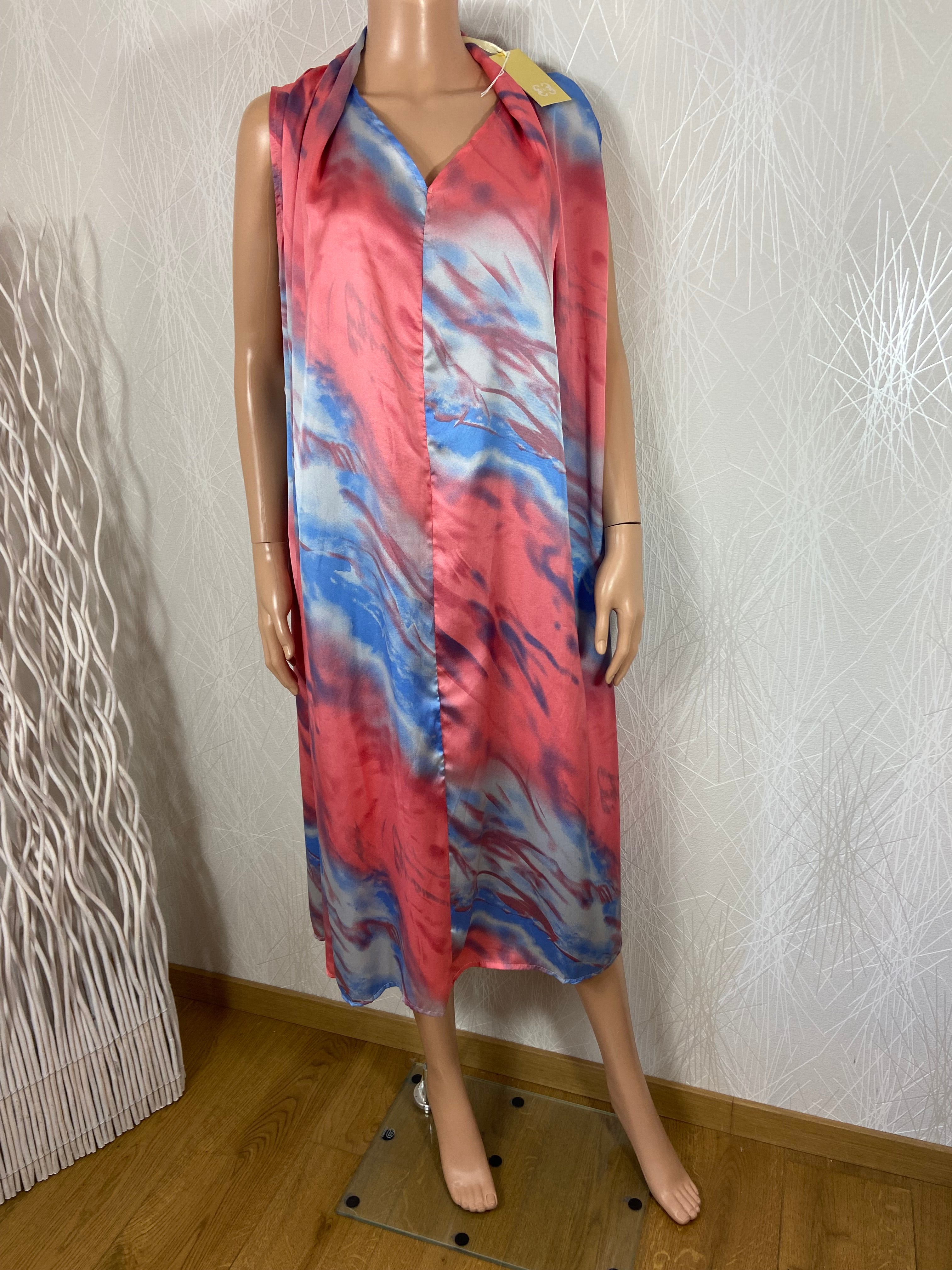 Robe légère rose et bleu Coco