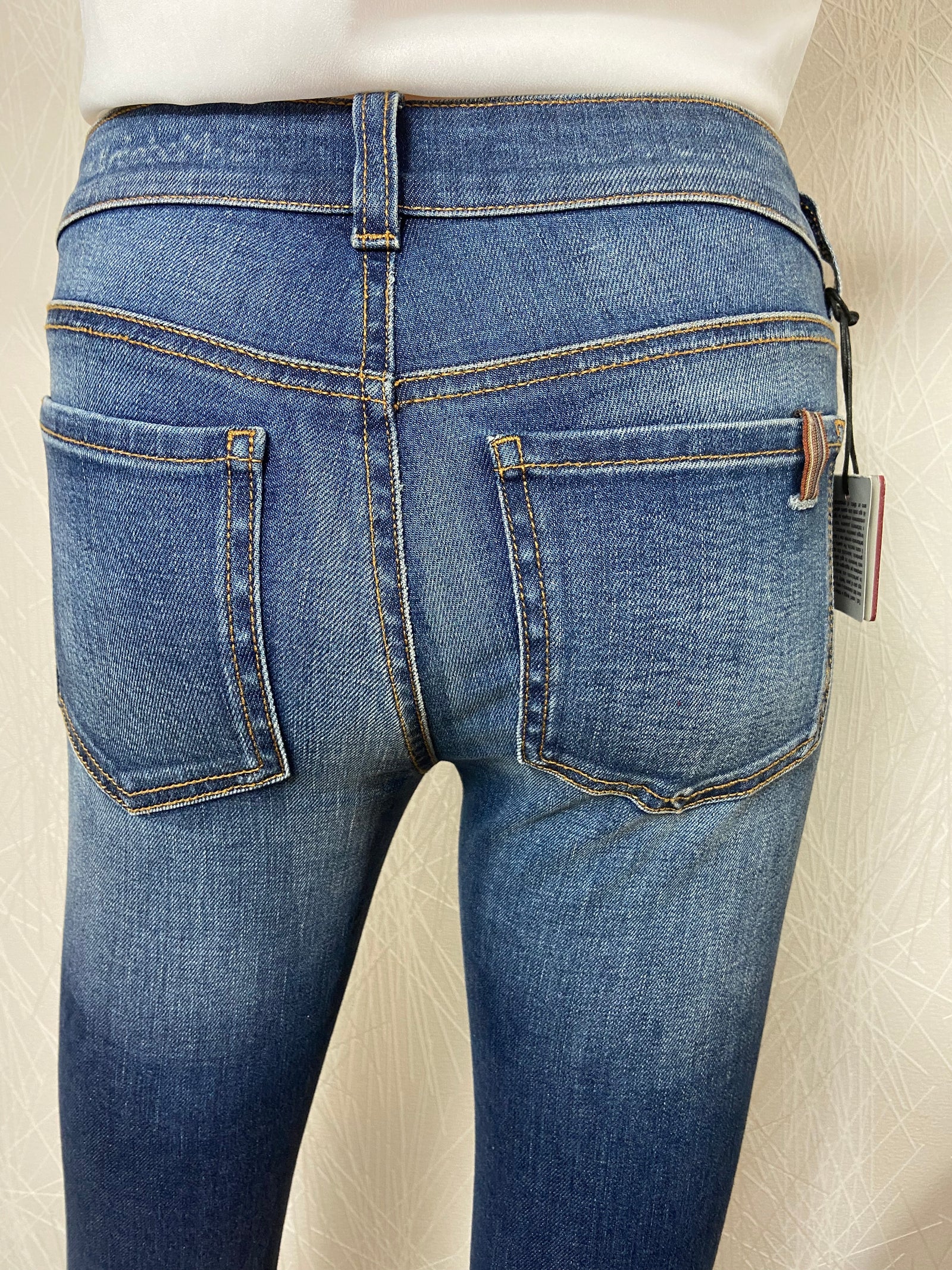 Jeans coupe slim taille mi-haute modèle Bamboo medium blue Notify Jeans