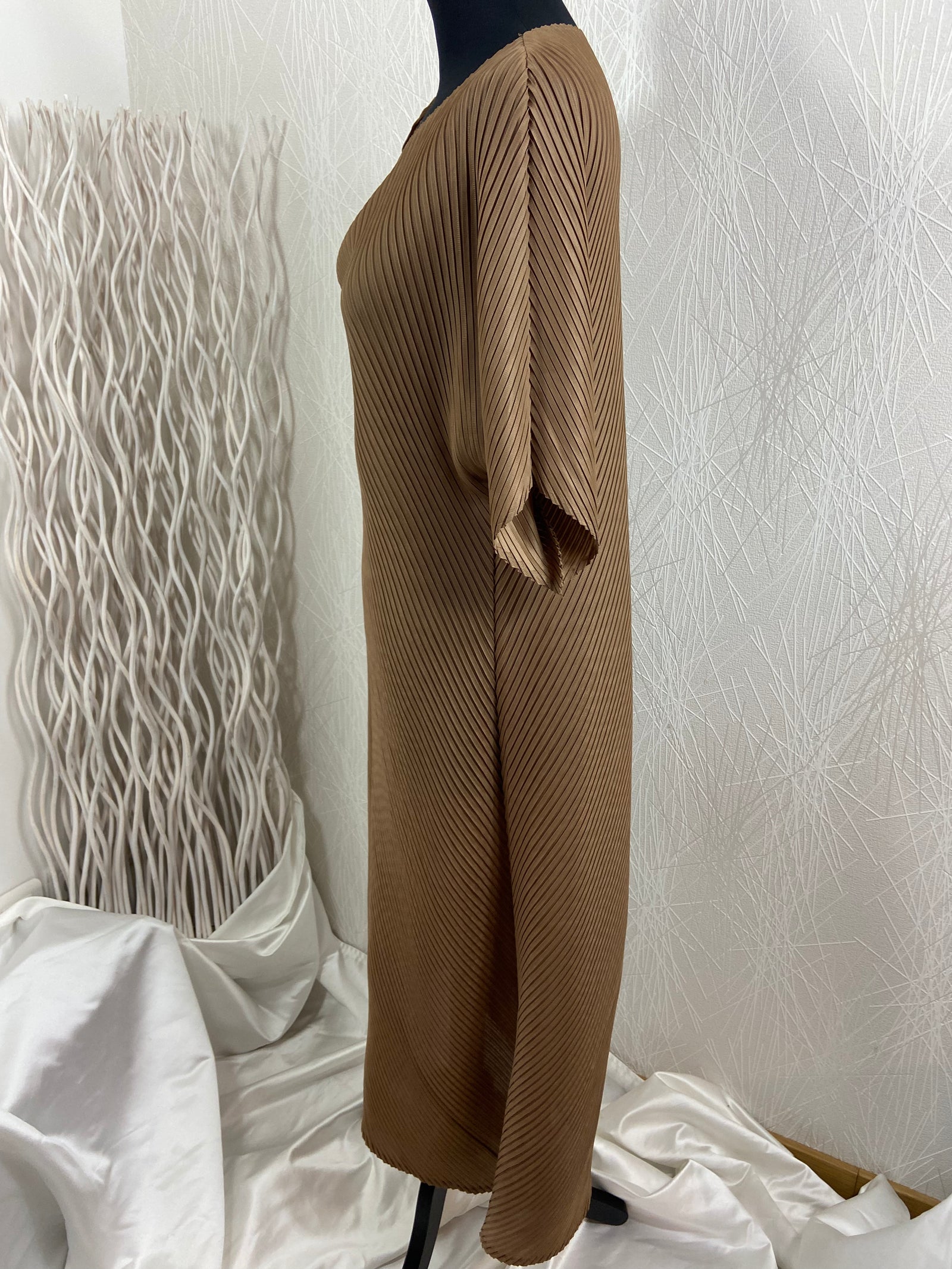 Robe marron extensible Venus - Taille Unique - Offre-Unique