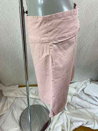 Jupe courte trapèze rose pâle La Fiancée du Mékong