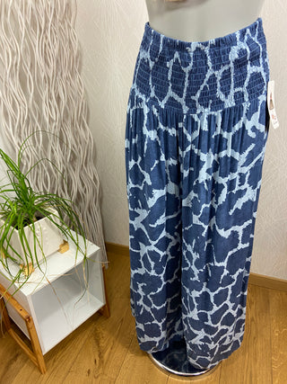Pantalon léger large fluide taille élastique New Collection - Taille Unique