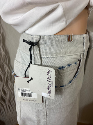Jean délavé large évasé modèle Silene Reverso Denim Notify Jeans