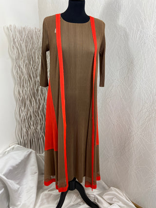 Robe longue extensible avec voilage Venus - Taille Unique