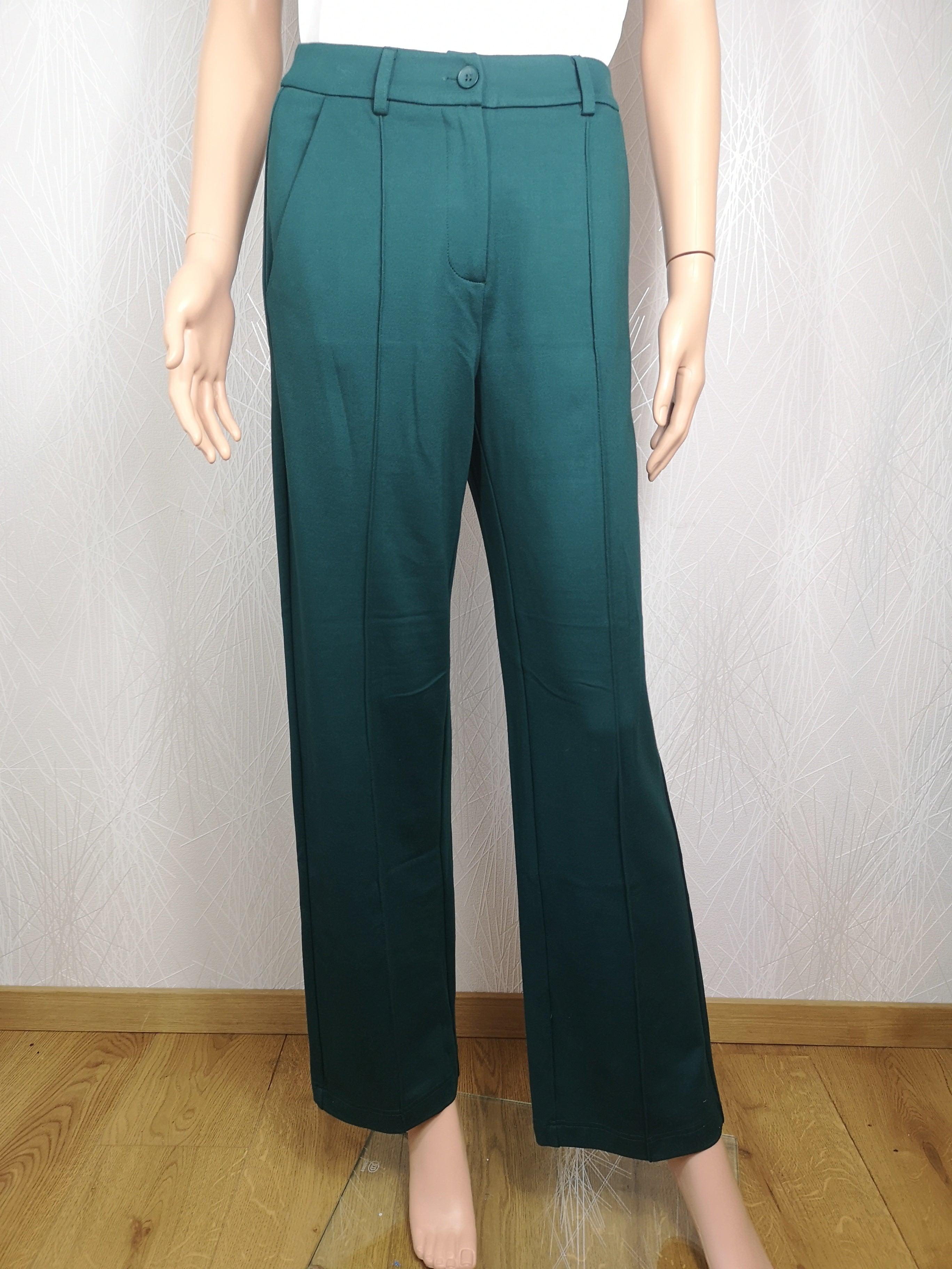 Pantalon vert taille haute Zilch Amsterdam - Offre-Unique