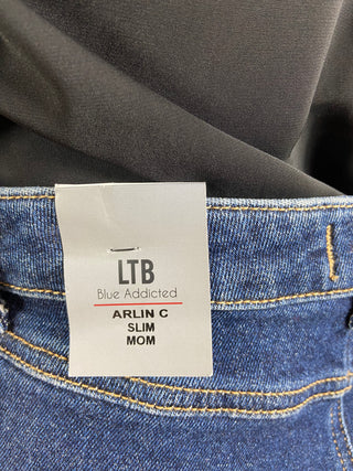 Jeans haut de gamme blue denim coupe slim mom LTB