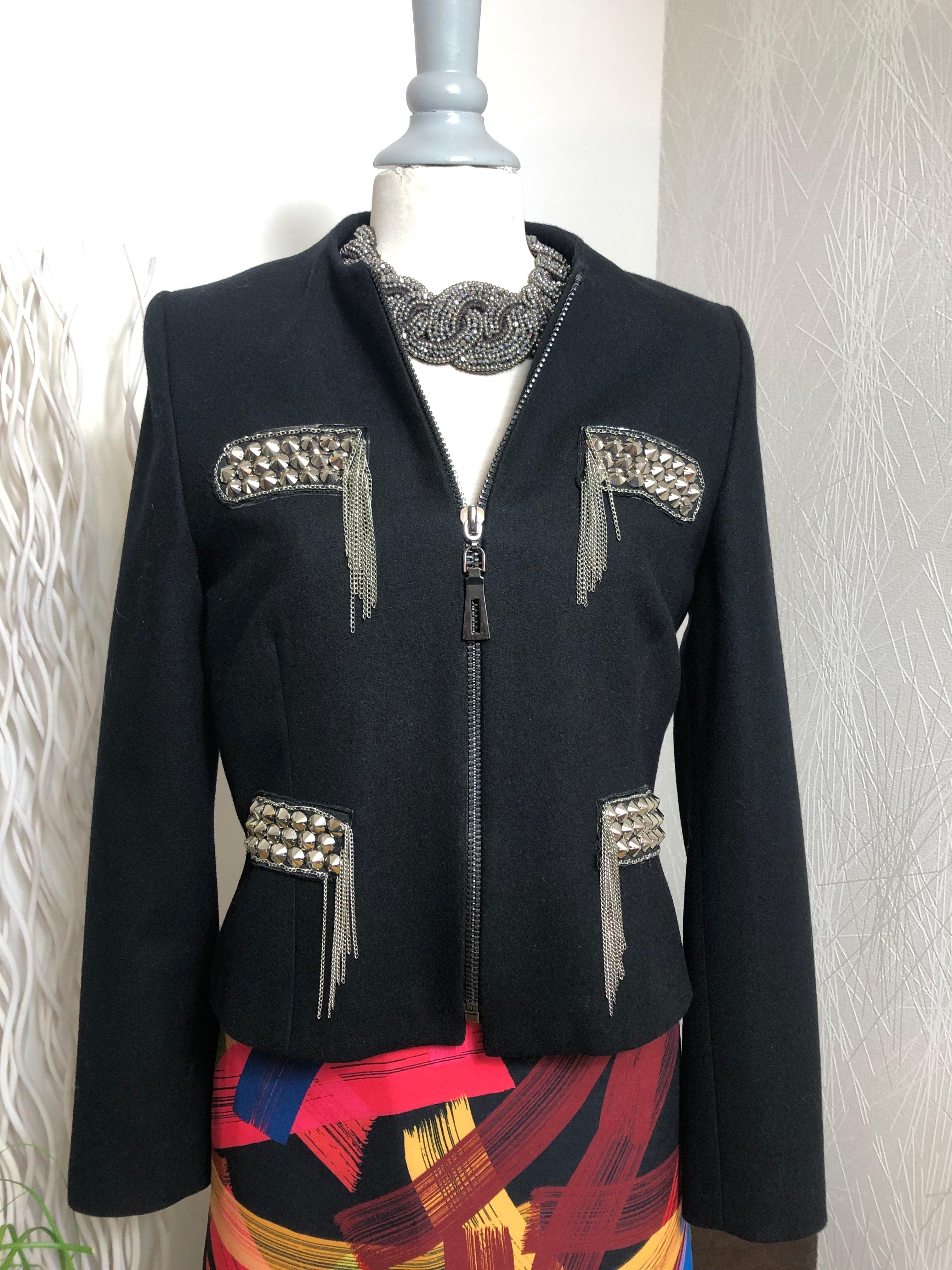 Veste blazer de couleur noire de créateur Tabala Paris - Offre-Unique