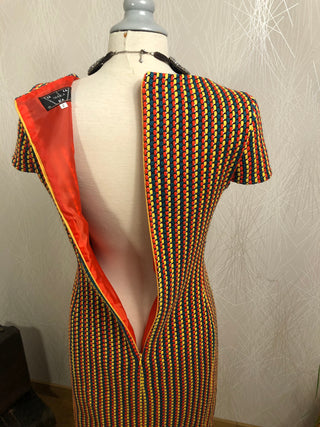 Robe à manches courtes de haute couture par Tabala Paris